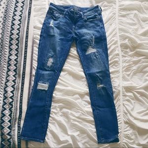 Lucky Brand Lolita Skinny Destructed Patch Jeans